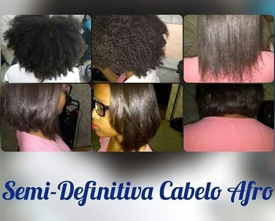 Semi definitiva sem formol
Cabelo afro
 cabelo cabeleireiro(a)
