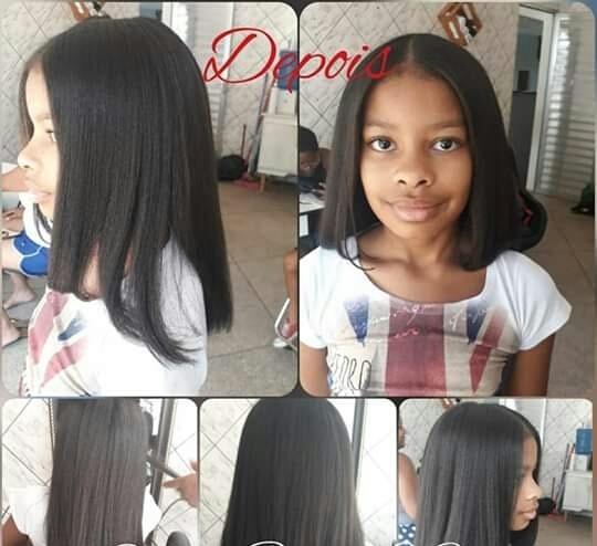 Depois da semi definitiva sem formol cabelo cabeleireiro(a)