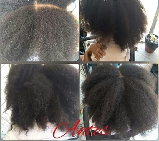 Antes da semi... cabelo totalmente sem Química  cabelo cabeleireiro(a)