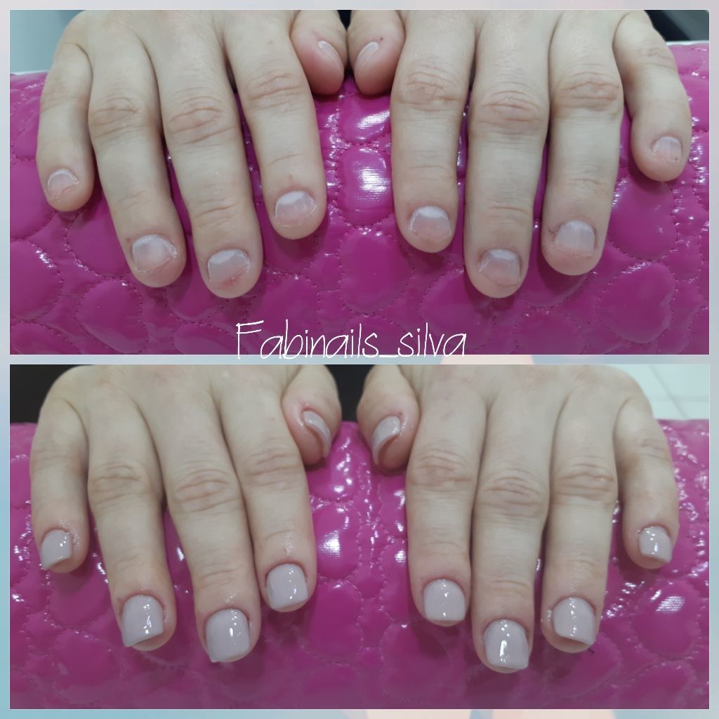 Reconstrução e alongamento de unhas roidas unha manicure e pedicure