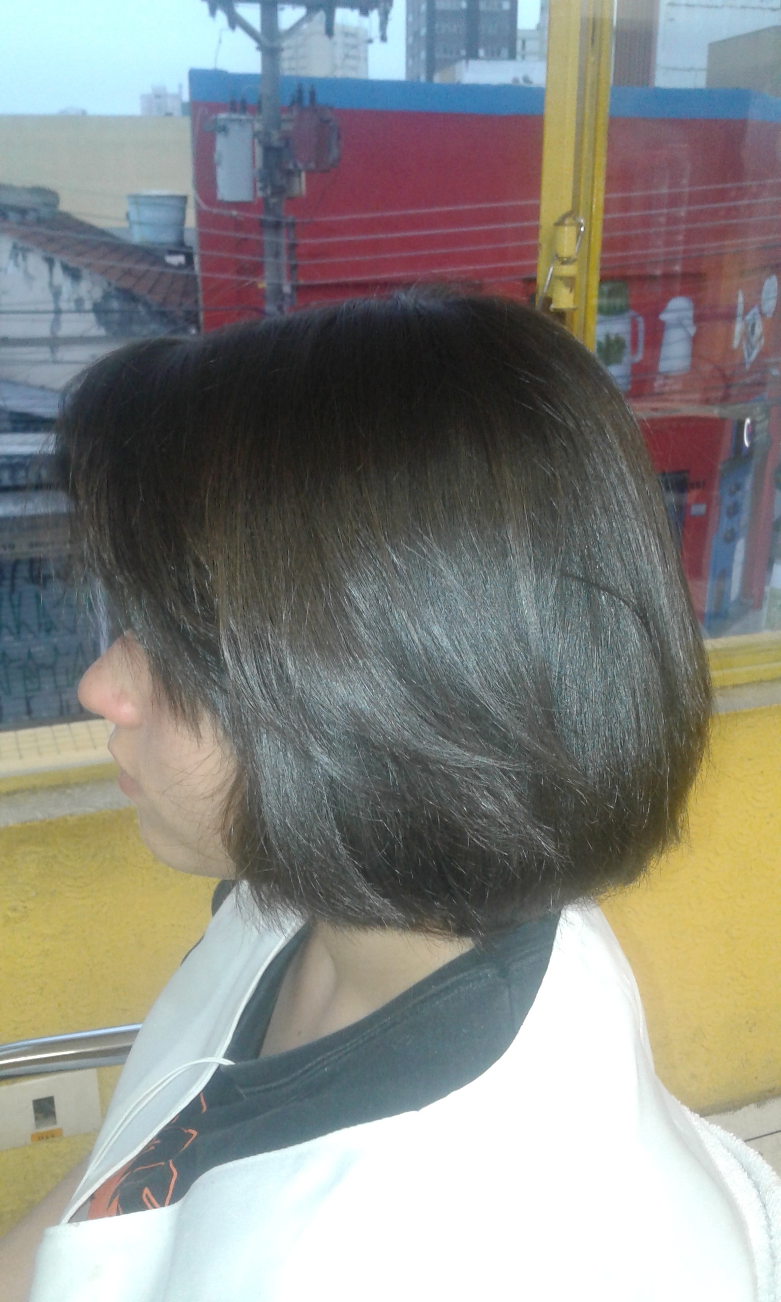 Corte Chanel com escova modelada. cabelo cabeleireiro(a)