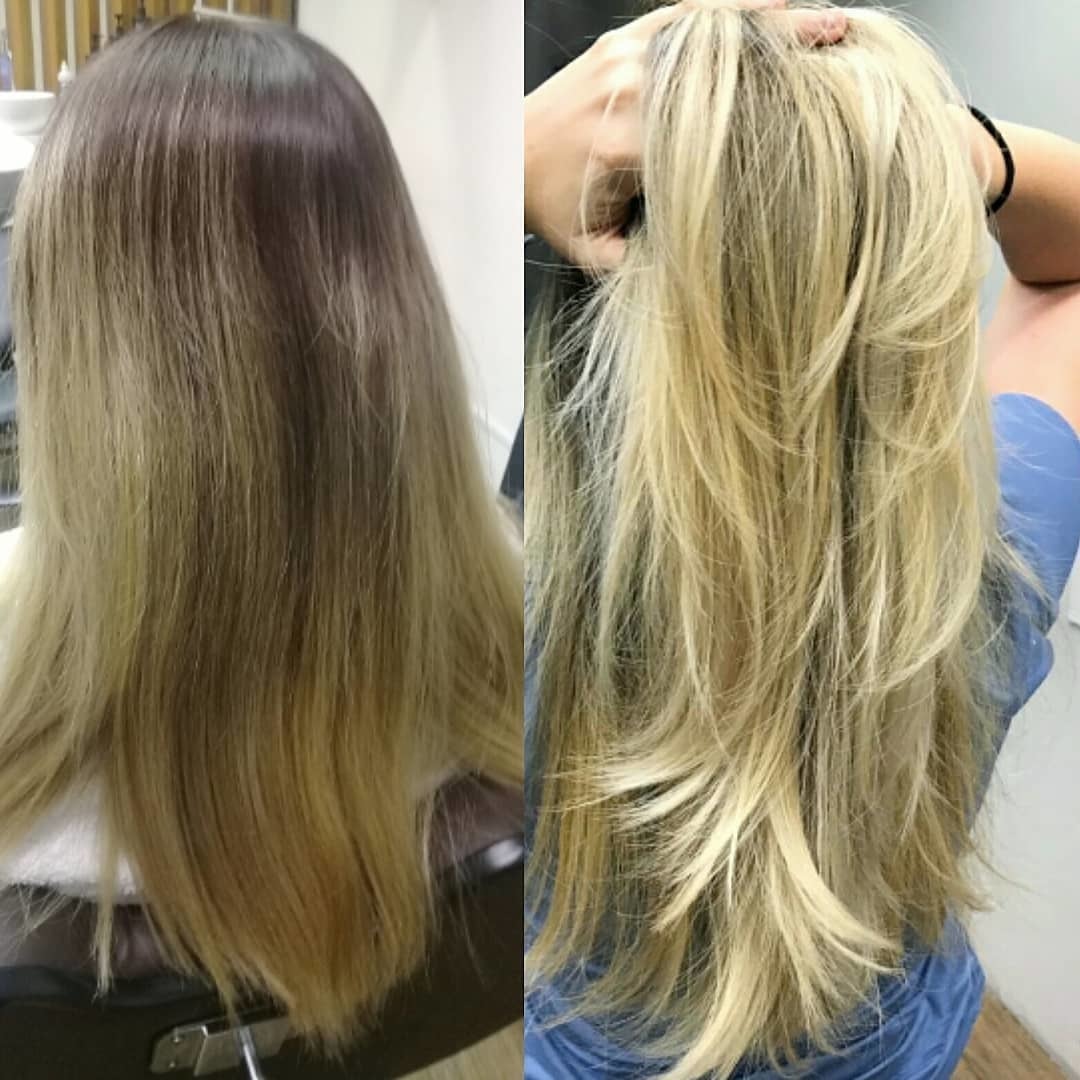 Mudança de tonalidades cabelo cabeleireiro(a) maquiador(a)
