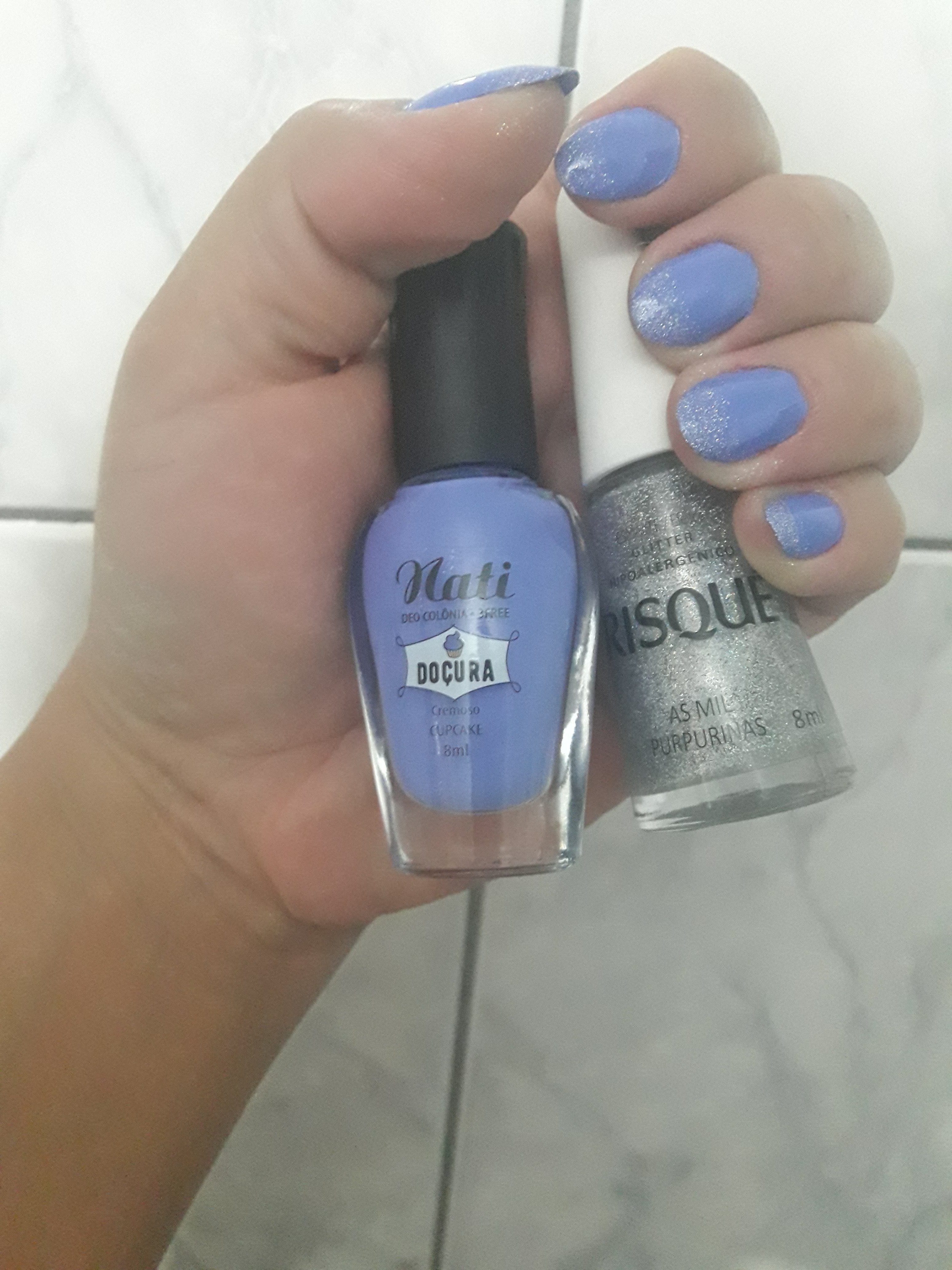 Moderninha cm Nati e Risqué 👈💅 unha esteticista manicure e pedicure designer de sobrancelhas