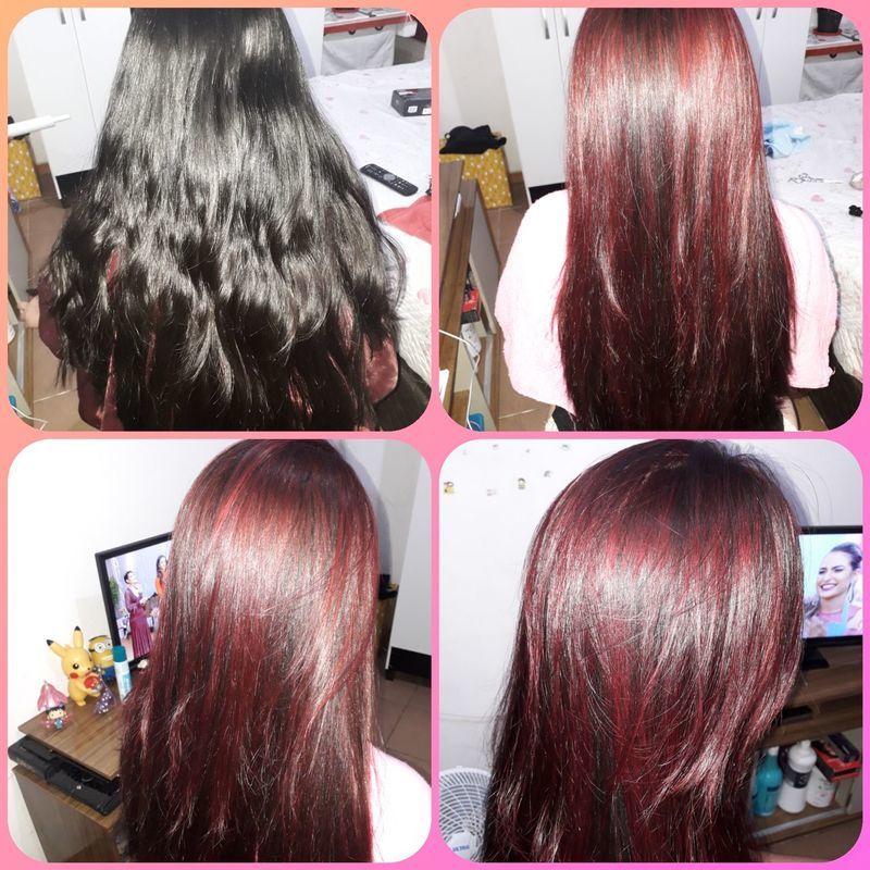 #Luzes vermelha. cabelo cabeleireiro(a)