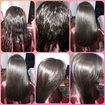 #Escova progressiva + corte em U, com um leve degradê.