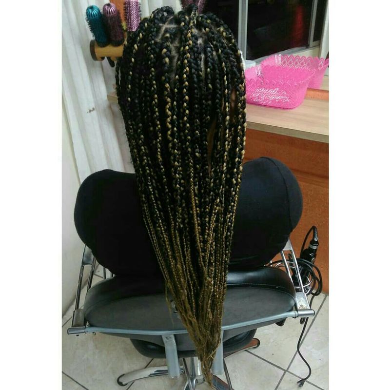 Trança Box braids cabelo auxiliar cabeleireiro(a)
