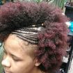 Trança Enraizada em cabelo raspado nas laterais