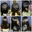 Nessa foto , eu Fiz um retoque de Raiz na cliente com escova progressiva.