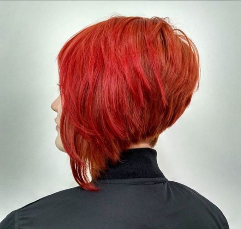 #corteconceitual #assimetrico #corteassimetrico #redhair #ginger #ruivos #ruivo #conceitual #tigi #franjinha #desconectado #extreme cabelo cabeleireiro(a) stylist / visagista