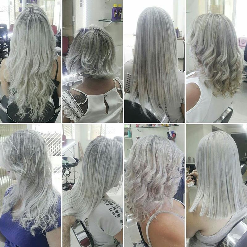 CABELOS PLATINADOS FEITO POR MIM cabelo cabeleireiro(a)