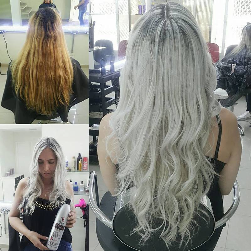 CORREÇÃO DE COR LUZES E OMBRE HAIR TURBO PLATINUM BLONDE cabelo cabeleireiro(a)