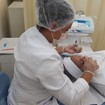 Estética facial! Microcorrentes e máscara de argila amarela com colágeno! Depois de uma pele corretamente higienizada! 