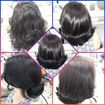 #Corte repicado + escova modelada.