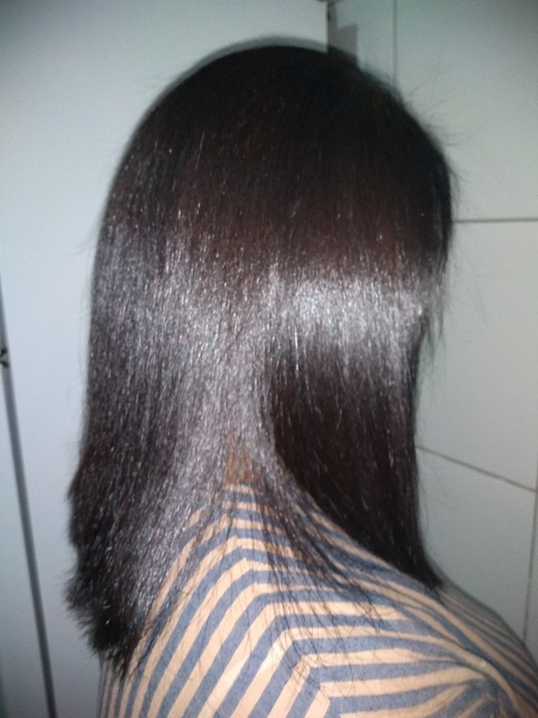 Progressiva depois. cabelo auxiliar cabeleireiro(a)