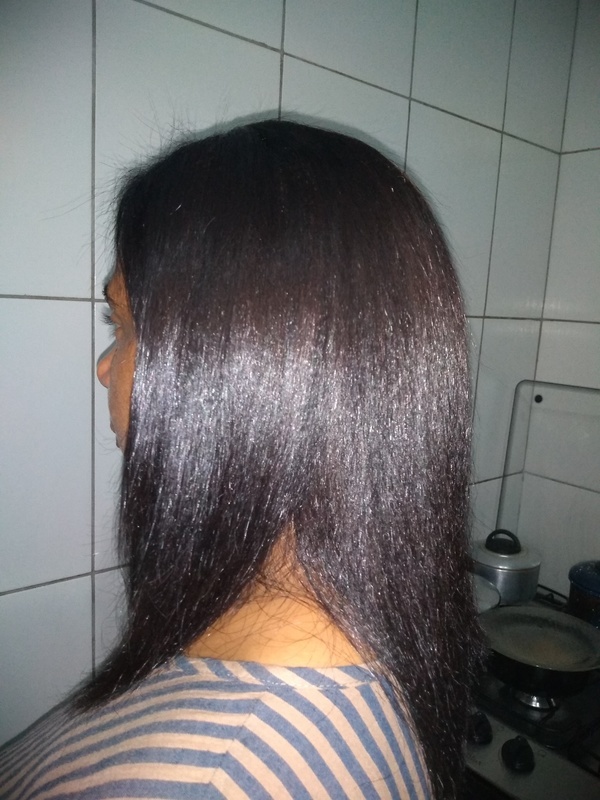Progressiva depois. cabelo auxiliar cabeleireiro(a)