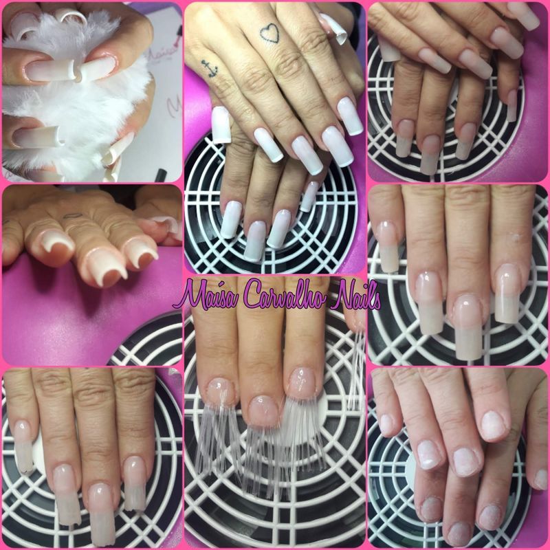 Técnica: Alongamento de Fibra de Vidro 
Decoração: Francesinha unha manicure e pedicure