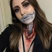 Caveira derretida para festa de halloween <3