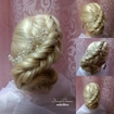 Penteado: trança exposta com coque 