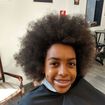 Antes de cortar o cabelo Black, várias pontas sobrando!!