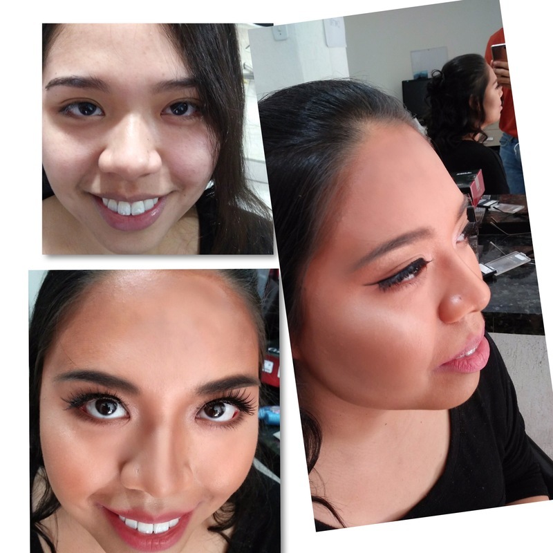 Antes e depois de uma maquiagem para madrinha 
#make #makeup maquiagem manicure e pedicure