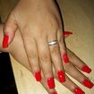 Alongamento em gel com esmalte em gel