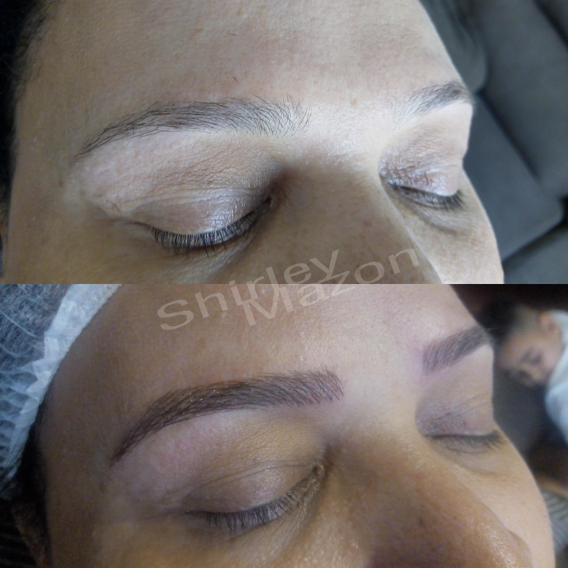 Procedimento realizado com a técnica Microblanding outros micropigmentador(a) designer de sobrancelhas outros