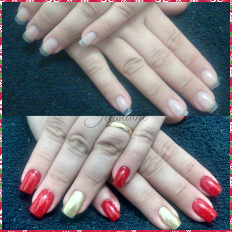 Alongamento de unha em gel! unha manicure e pedicure