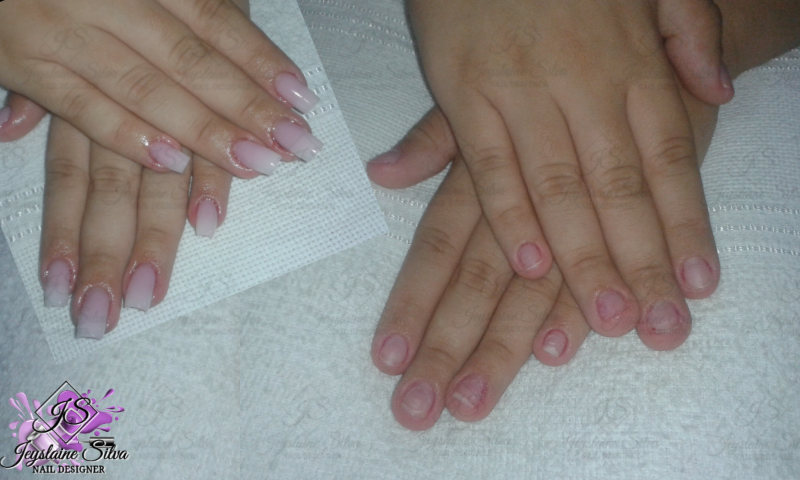 Alongamento de unha em gel! unha manicure e pedicure