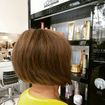 Corte Chanel e retoque de raiz, majirel 6,32.
