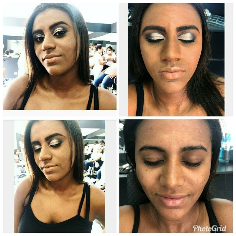 Básico.

 Técnica - Semi Cut Crease maquiagem auxiliar cabeleireiro(a) estudante (maquiador) estudante (designer sobrancelha)