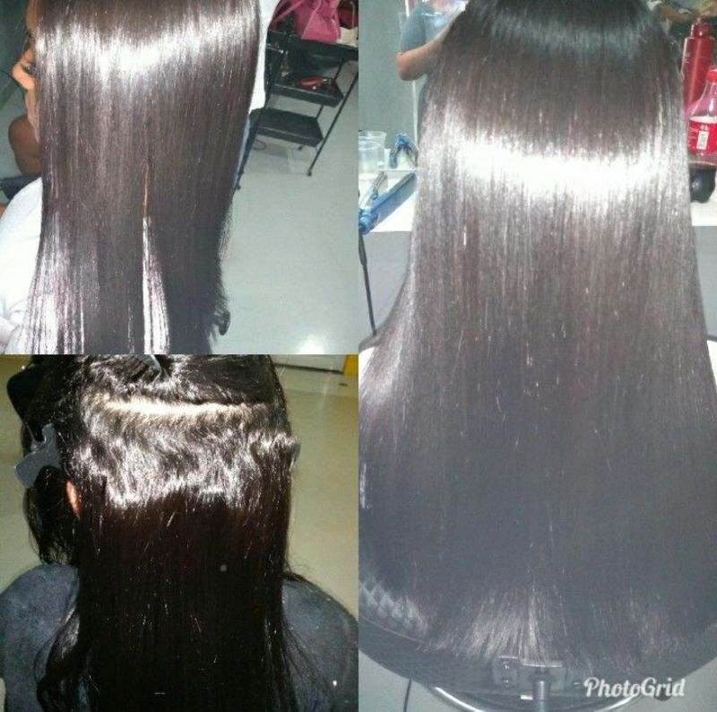Escova Progressiva com formol. cabelo auxiliar cabeleireiro(a) estudante (maquiador) estudante (designer sobrancelha)