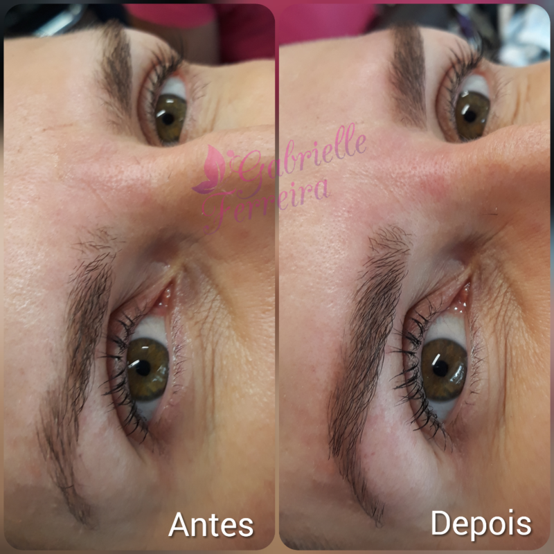 Design de sobrancelha com correção. outros designer de sobrancelhas micropigmentador(a) dermopigmentador(a) maquiador(a) depilador(a) estudante (esteticista)