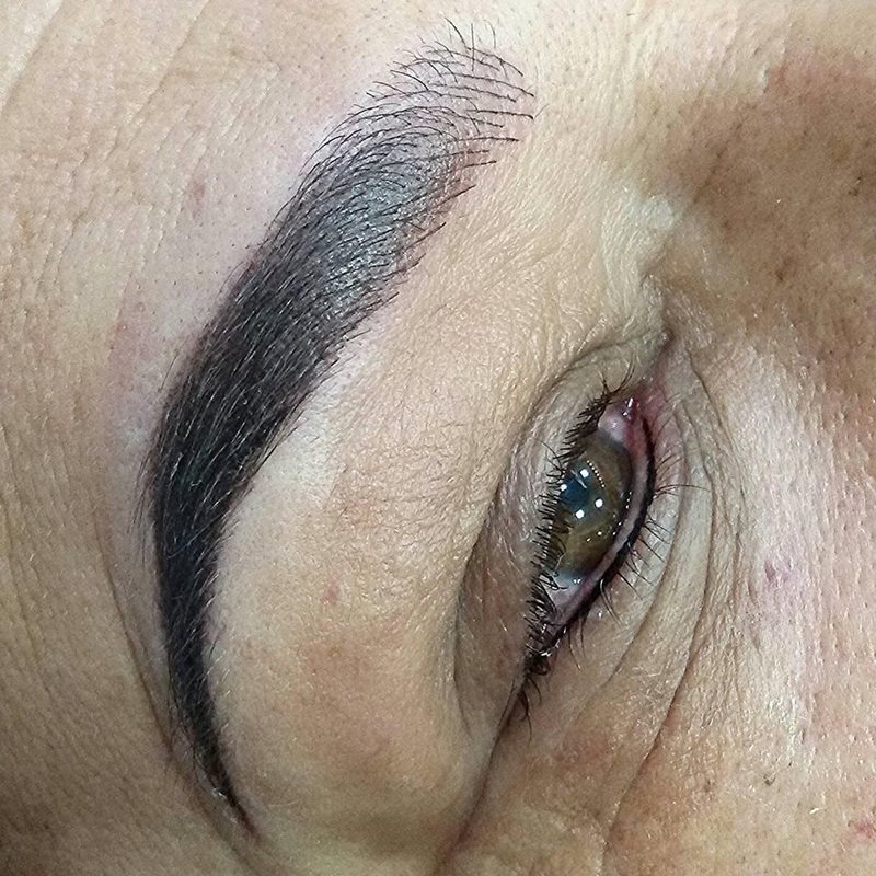 Micropigmentação de sobrancelhas e olhos - logo após estética dermopigmentador(a) designer de sobrancelhas biomédico(a) maquiador(a) outros