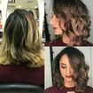 Resultado de correção de cor com mechas inversas e tonalização no cebtro técnico da Wella!