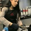 Processo de tonalização no lavatório