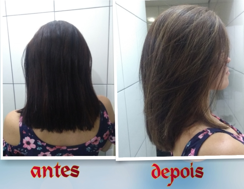 Luzes (para morena iluminada) cabelo barbeiro(a) cabeleireiro(a) designer de sobrancelhas