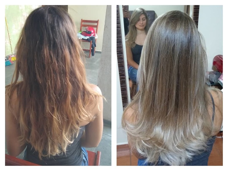 Luzes e ombre hair cabelo cabeleireiro(a) maquiador(a) designer de sobrancelhas
