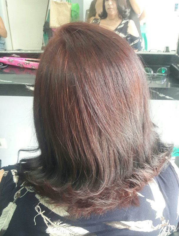 Corte e coloração 😍 cabelo cabeleireiro(a) manicure e pedicure