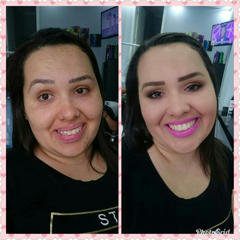 Aquele antes e depois que impressiona. ❤ maquiagem cabeleireiro(a) manicure e pedicure