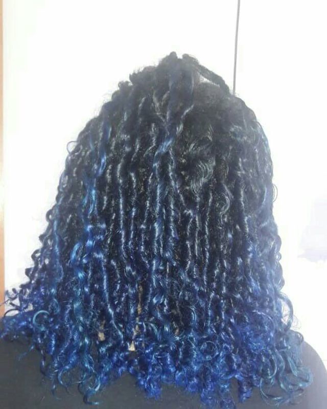 Ombré hair azul cabelo cabeleireiro(a)