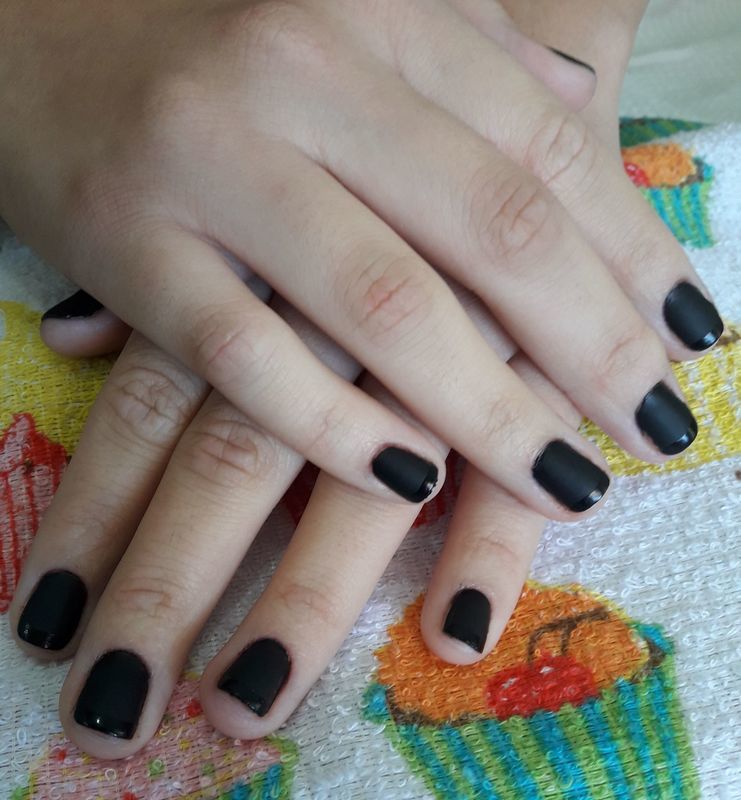 Black fosco!!!💅😍 unha esteticista manicure e pedicure designer de sobrancelhas