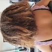Antes, cabelo danificado e poroso!