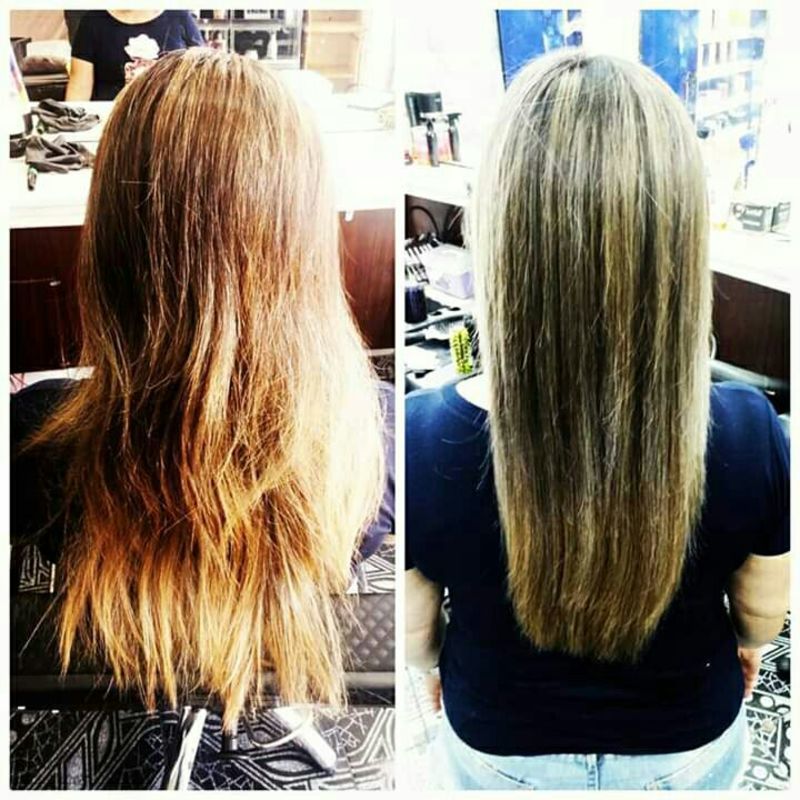 Marrom iluminado cabelo cabeleireiro(a)