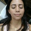 Design com linha egípcia e aplicação de Henna