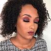Maquiagem em pele negra, muito linda, smokey eyes com fita de glitter  #nathalyferrarimake