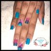 Unhas decoradas artesanal de sereia 💅😍