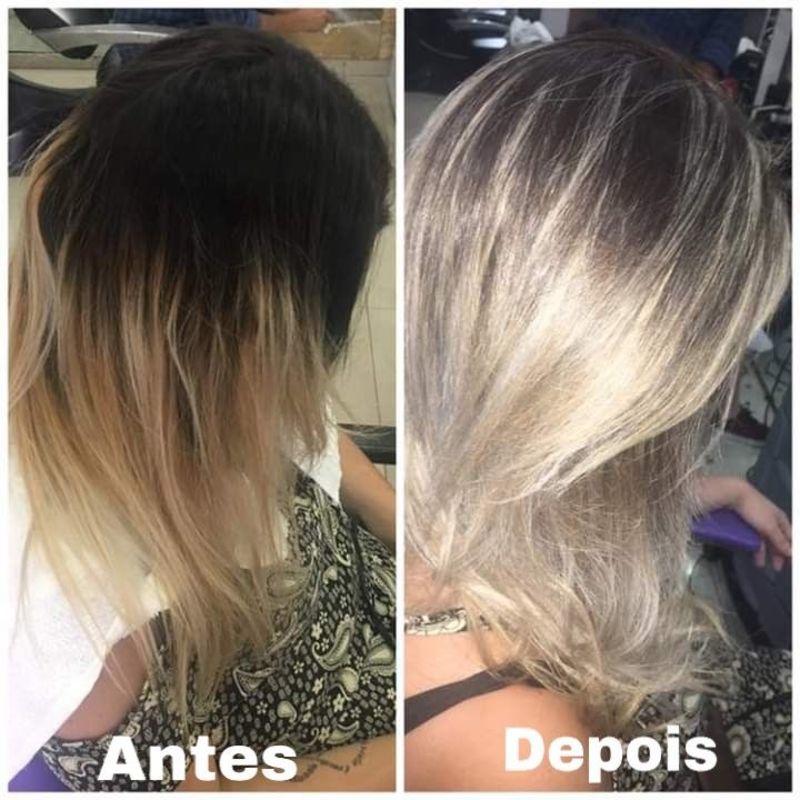 Csbelo sensibilizado porém com a raiz totalmente  natural e com um tempo de crescimento já ultrapassando  o tempo de retoque da raiz, decidi corrigir a cor total retoque as mechas da raiz , preservando o comprimento já  decapado Mas muito desbotado e por sim sucesso  chegando ao resultado final, um trabalho que foi feito com muita delicadeza  além do habitual, devido sua a condições  relacionado a estrutura e saúde. cabeleireiro(a) maquiador(a)