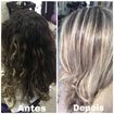 Dando luz à um cabelo que tinha algumas mechas antigas e aparentava ser um cabelo extremamente escuro e sem brilho, após a finalização um visual mais alegre  e jovial.