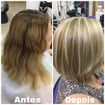 Mechas para o tom principal se sobre sair e a cor de fundo um pouco mais clara também  para dar um visual bem loiro.