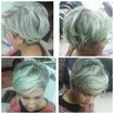 Aquele cabelo curtinho super prático e platinado.